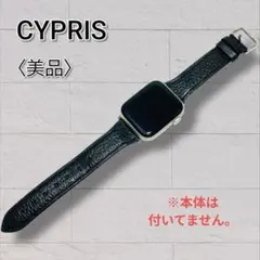 美品 CYPRIS キプリス 本革 AppleWatch バンド 黒 42/44