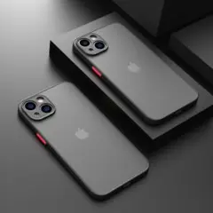 iPhone15ケース シンプル スリム ブラック 透明感 マット仕上げ