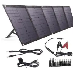 殆どのポータブル電源に併用OK❣100W出力&パネル5枚搭載♪❤ソーラーパネル