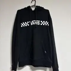 【超美品】VANS チェッカーロゴ フード付きパーカー　Lサイズ