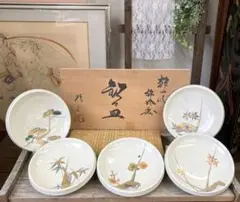 梅紋 菓子器 乾山風 在銘 鉢 骨董 茶道具 陶芸 木箱 梅紋 菓子器 乾山風 在銘 鉢 骨董 茶道具 陶芸 木箱 - メルカリ