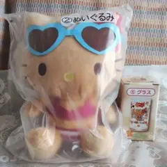 ハローキティ ぬいぐるみ グラス セット