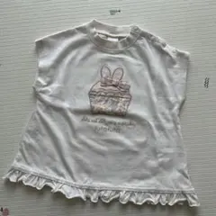 【値下げ】フタフタ うさぎ Ｔシャツ 80