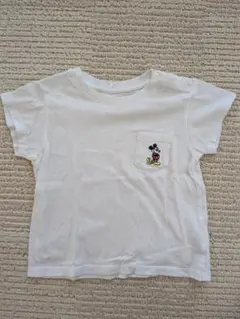 ミッキーマウス刺繍 Tシャツ