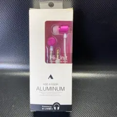 HI-UNIT 有線 イヤホン HSE-A1000R ピンク