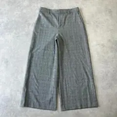 美品　自由区　2WAYストレッチ 起毛クロップドワイドパンツ　330