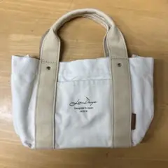 仕切りトートバッグ ミニ ナチュラルベージュ