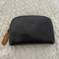IL BISONTE ポーチ 小物入れ 黒 ブラック