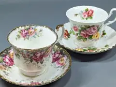 ロイヤルアルバート カップ＆ソーサー オータムローズ サマータイムシリーズ 各1