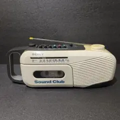 SONY SPORTS CFM-101 アダプタ付き Vintage Sony Sports CFM-101 Yellow Cassette/Radio Stereo