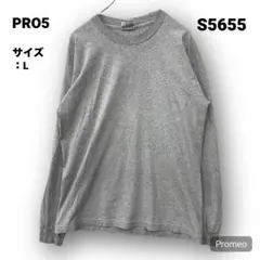 【即購入OK】PRO5 長袖Tシャツ サイズL グレー