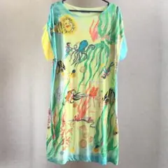 ツモリチサト ワンピース コットン ダイビング 海洋生物 希少