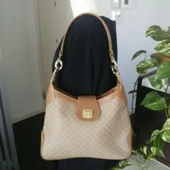 正規品 CELINE マカダム ベージュ ハンドバッグ