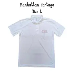 Manhattan Portage マンハッタンポーテージ ポロシャツ 白 L
