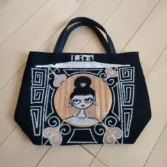 刺繍デザイン　ハンドバッグ　Lita 　バッグ　リタちゃん