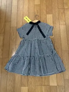 タグ付き、新品。ビーデスビー☆バックリボンチェックティアードワンピース。