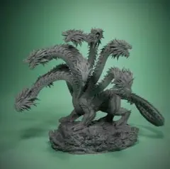 【九頭龍大権現】　開運　置物　龍神　アート　絵　一筆龍　A3サイズ 8b0bd80f8325f8d729f3190e0e15d3