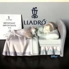 希少 絶版 美品 LLADRO リヤドロ 一緒におねんね フィギュリン オブジェ