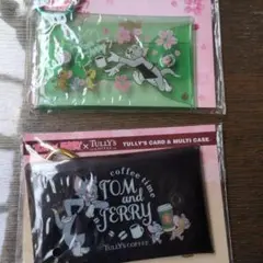 トムとジェリー Tully's コーヒー 多機能ケース
