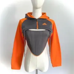 Adidas リメイク y2k ビスチェ フリーサイズ 古着再構築　タンクトップ Ju様限定 Adidas リメイク y2k ビスチェ フリーサイズ タンク