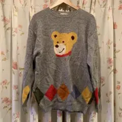 MIKIHOUSE ミキハウス Golf くま 希少デザイン セーター　Lサイズ