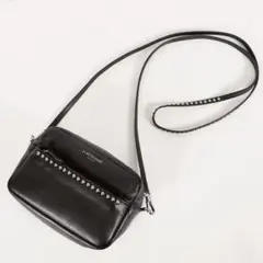 【美品✨】J&M DAVIDSON　ショルダーバッグ　スタッズ　レザー　ブラック