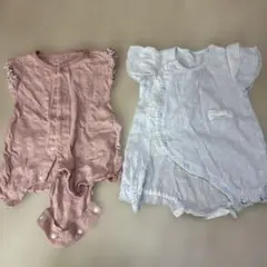 オーガニックコットンロンパース2色セット