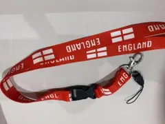 イングランドネックストラップ　赤　未使用品
