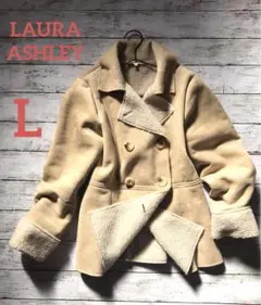 ローラアシュレイ ムートン風コート L
