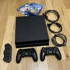 PlayStation 4 本体 コントローラー2つ ゲーム３本付き