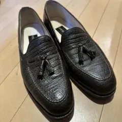 入手困難⭐︎ SANREMO シャークスキン タッセルローファー　ヴィンテージ
