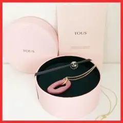 箱付 美品✨TOUS トウス 天然石 ネックレス ペンダント VERMEIL