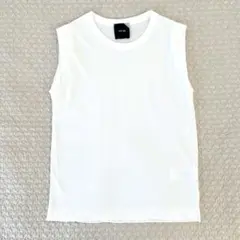 ATON エイトン　FRESCAタンクトップ　ノースリーブ　ホワイト