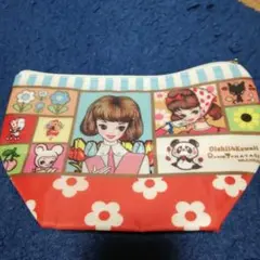 週末値下げ！内藤ルネ♡ハタダ　コラボポーチ