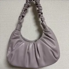GRL ギャザー　ハンドバッグ　グレージュ