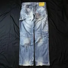 edwim 503 blue trip painter pants y2k