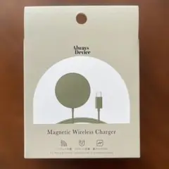 最大15W ワイヤレス充電器　USB-C オリーブ色