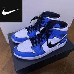 【美品】Nike Air Jordan 1 Mid SE Signal Blue