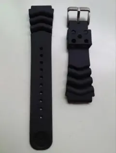 SEIKO ブラック ラバーベルト　22mm