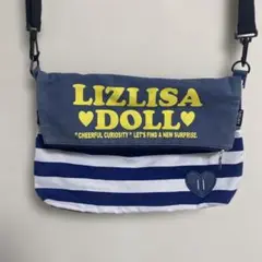 LIZ LISA ショルダーバッグ ストライプ　ネイビー