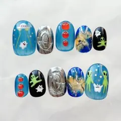 【現品】ネイルチップ　連れ去られハムスター