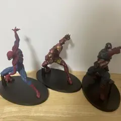 キャプテンアメリカ　超人技画　フィギュアセット 開封品】MARVEL 超人技画フィギュア3種セット（アイアンマン