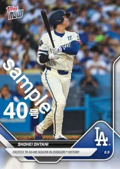 2025年「3年連続40号」#527① 大谷翔平 Topps Nowカード1枚