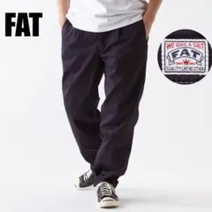美品★FAT 1タック チノパン テーパード TITCIサイズ ネイビー