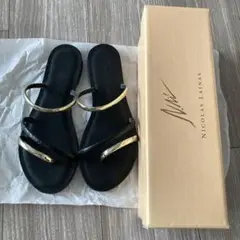 ⭐︎専用です⭐︎新品ノーリーズ¥19800メタリックゴールドミュール ⭐︎専用です⭐︎新品ノーリーズ¥19800メタリックゴールド