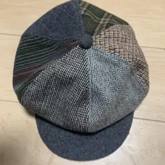 レディース パッチワークキャスケット 帽子