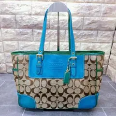 Y2K 00s Coach 1443 Signature Tote Bag