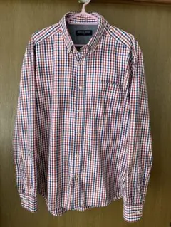 Adamson Homme チェック柄 ボタンダウン長袖シャツ Lサイズ