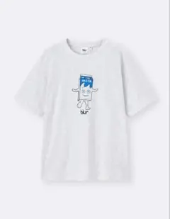 XL GU Blurブラー牛乳パックミルクくんグラフィックTシャツMUSIC