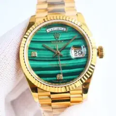 ROLEX 自動巻き時計 グリーンダイヤル